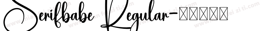 Serifbabe Regular字体转换
